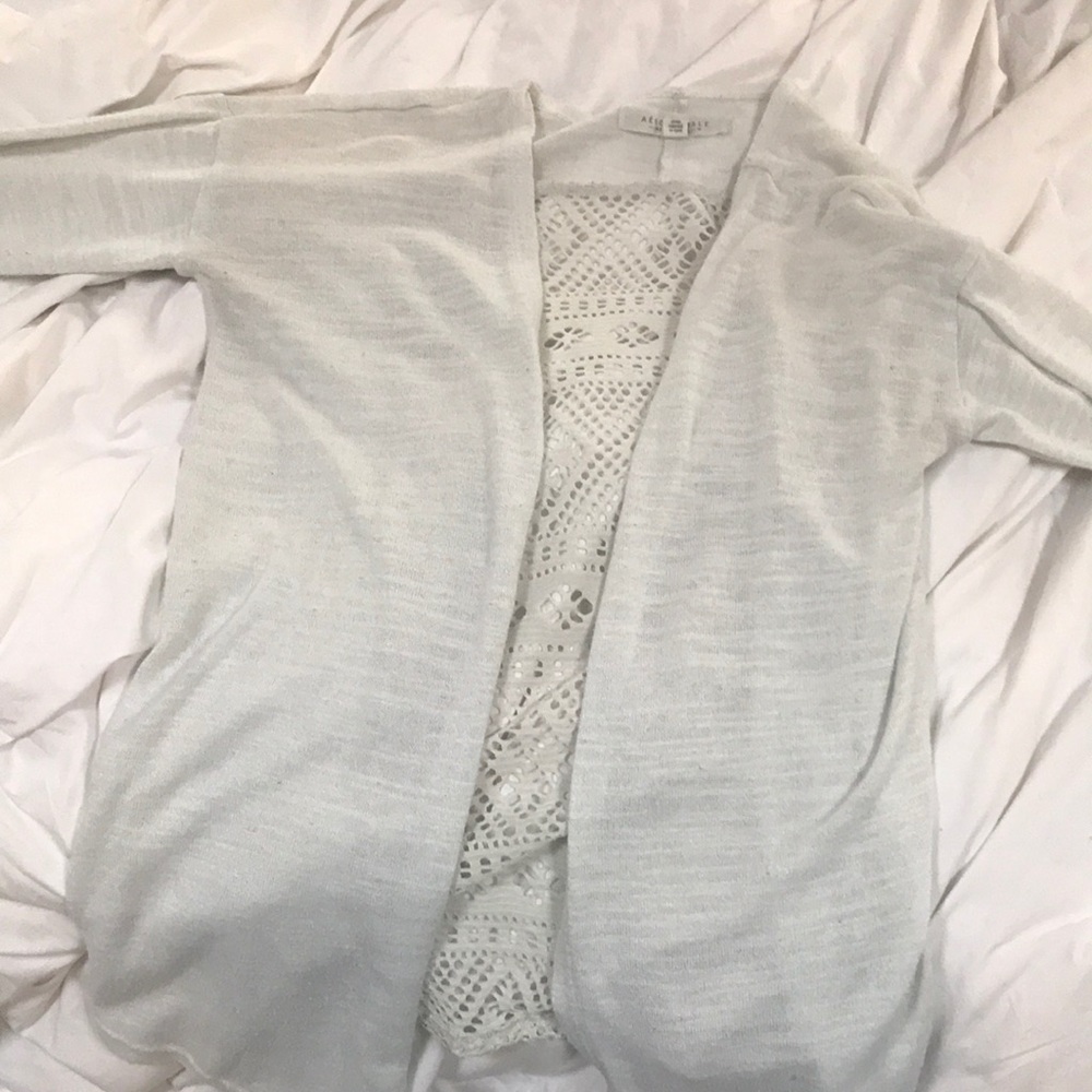 Aeropostale White Cardigan